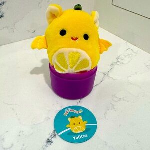 Yalitza the Lemon Bat Squishmallows Micromallow Crossover Squad 2.5”